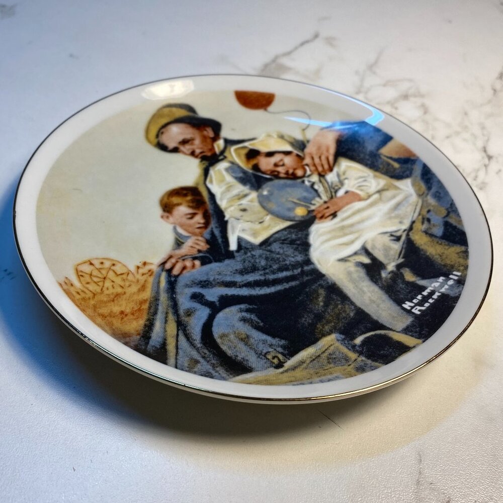 Norman Rockwell Small Plate: Home From the County Fair